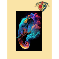 Spirit Elephant Cosmic Tapestry