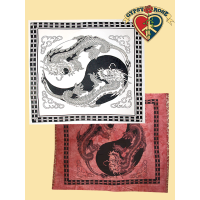 DRAGON YIN YANG FULL TAPESTRY - BEDSPREAD