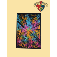 Tye Dye Tree Line Twin Tapestry