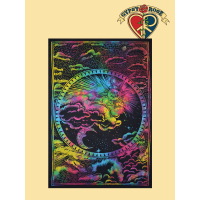 Tye Dye Cloudy Sun & Moon Twin Tapestry