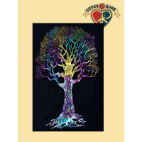 Tye Dye Tree Twin Tapestry