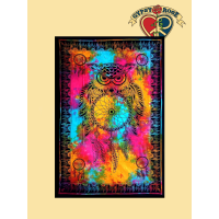 Owl with Dreamcatcher Twin Tapestry