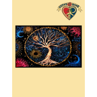 Celestial Tree Of Life Twin Tapestry