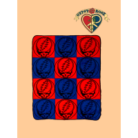 Grateful Dead Steal Your Face Throw