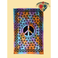 Twin Size Peace Tapestry - Bedspread