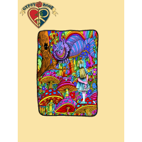 Cheshire Cat Alice Fleece Throw