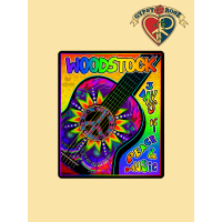 Woodstock Guitar Fleece Throw
