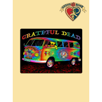 Tye Dye Grateful Dead Van Fleece Throw