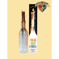 2 PACK BEAUTIFUL COLOR DRIP CANDLES