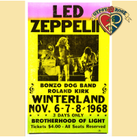 Led Zeppelin  Winterland Poster