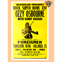 Ozzy 1982 Poster