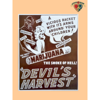 Marijuana Devil's Harvest Mini Poster