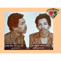 Hendrix Mugshot Mini Poster