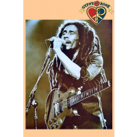 Bob Marley Singing Mini Poster