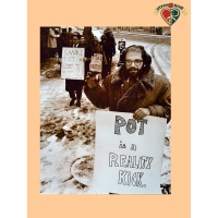 Ginsberg Pot Protest Mini Poster