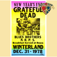 GRATEFUL DEAD NEW YEARS 1978-1979 CONCERT POSTER
