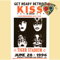 Kiss  Tiger Stadium Poster