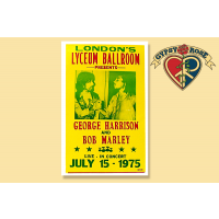 BOB MARLEY & GEORGE HARRISON CONCERT POSTER