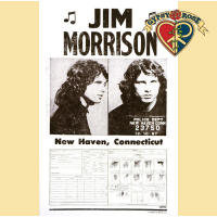 JIM MORRISON OF THE DOORS NEW HAVEN MUG SHOT POSTER