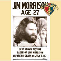 Jim Morrison Age 27 Poster