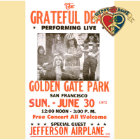 GRATEFUL DEAD GOLDEN GATE PARK CONCERT POSTER