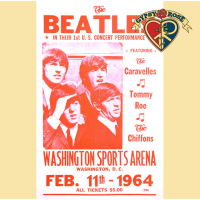 BEATLES WASHINGTON, DC 1964 CONCERT POSTER