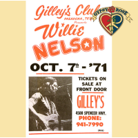 Willie Nelson At Gilley'S Poster