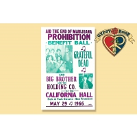 THE GRATEFUL DEAD PROHIBITION BALL CONCERT POSTER