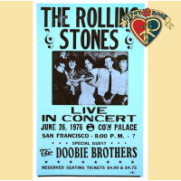 THE ROLLING STONES LIVE 1975 CONCERT POSTER
