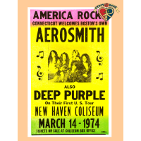 Aerosmith And Deep Purple Poster