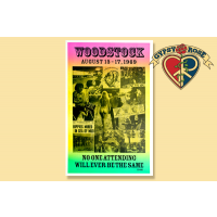 WOODSTOCK AUG 15-17, 1969 CONCERT POSTER
