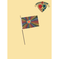Rainbow Love Hand Flag