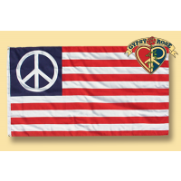 WISHFUL THINKING PEACE SIGN FLAG