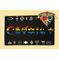 Rainbow Coexist  Flag
