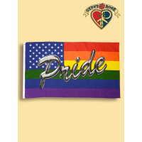 Flag Rainbow Usa With Pride Flag