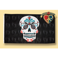 SUGAR SKULL FLAG