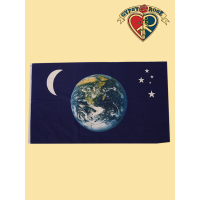 Earth Moon Stars Flag