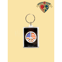 Peace Frog Keychain