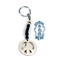 BONE PEACE SIGN KEY CHAIN