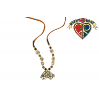 Beetle Bug Car Carved Bone Pendant Necklace