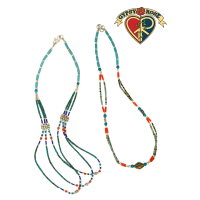 Tibetan Stone Assorted Pattern Necklace