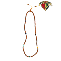 Seven Chakra Natural Rudraksha Mala Necklace