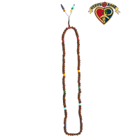 Seven Chakra Polished Rudraksha Mala Necklace