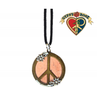 Peace Sign Daisy Necklace
