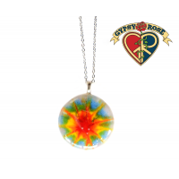 Round Glass Pendant Necklace