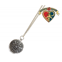 Essential Oils Filigree Round Diffuser Necklace