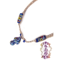 FIMO MUSHROOM ON HEMP NECKLACE