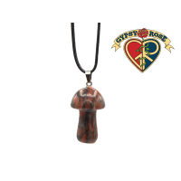 Medium Stone Mushroom Necklace