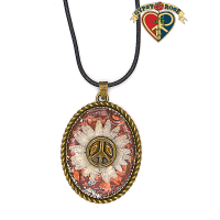 Peace Antique Flower Necklace
