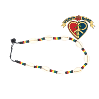 Cowry With Rasta Beads Necklace